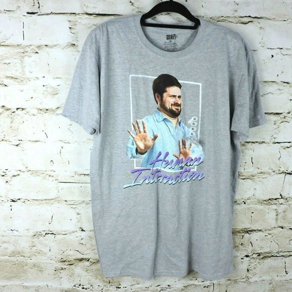 Human Interaction T Shirts Gray Short Sleeves  Men - Picture 1 of 6